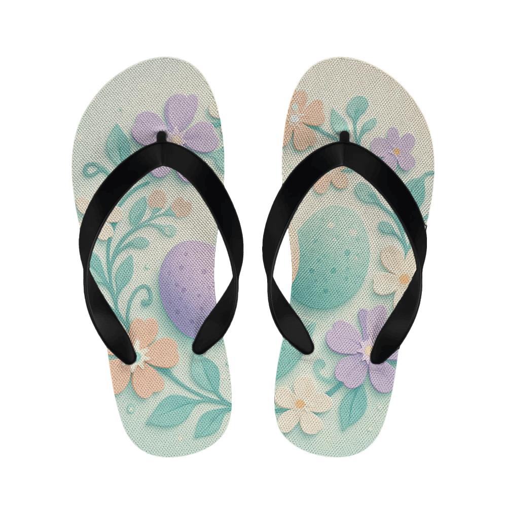 Spring Eggshell Nebula Garden unique printed slippers