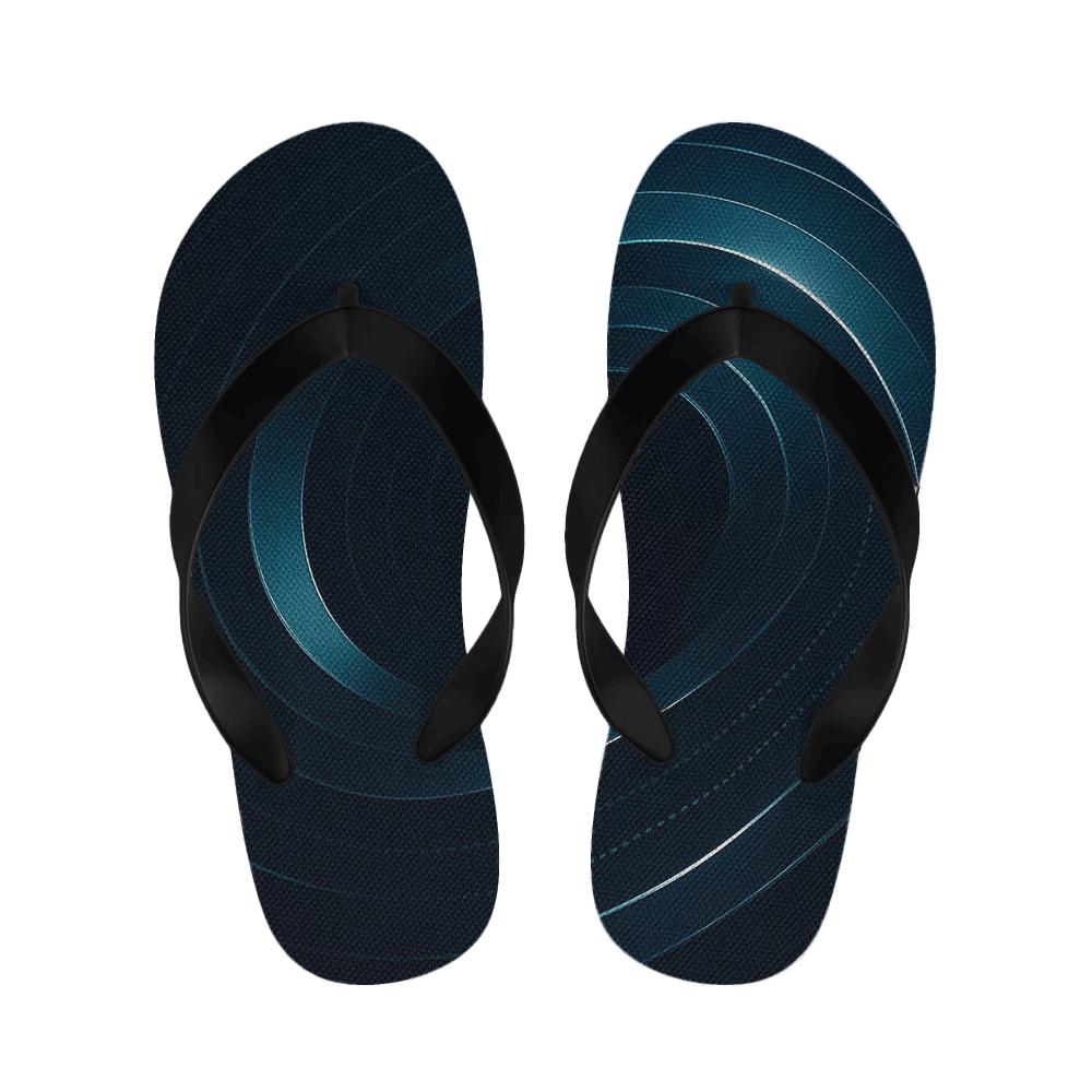Orca Sonar Ribbons designer logo slippers