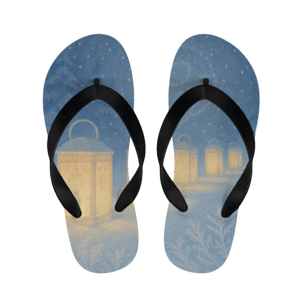 Winter Lantern Frost Waltz custom slippers