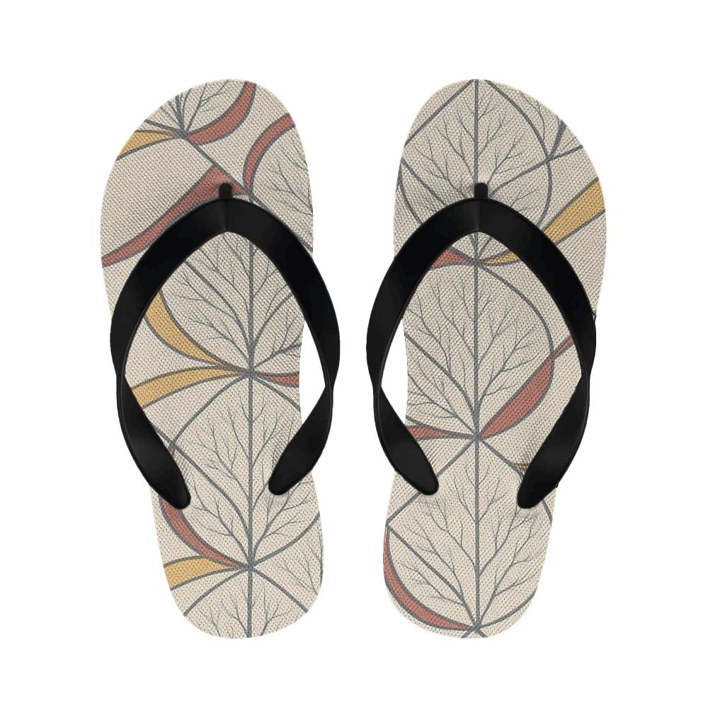 Camellia Phase Lattice designer logo slippers