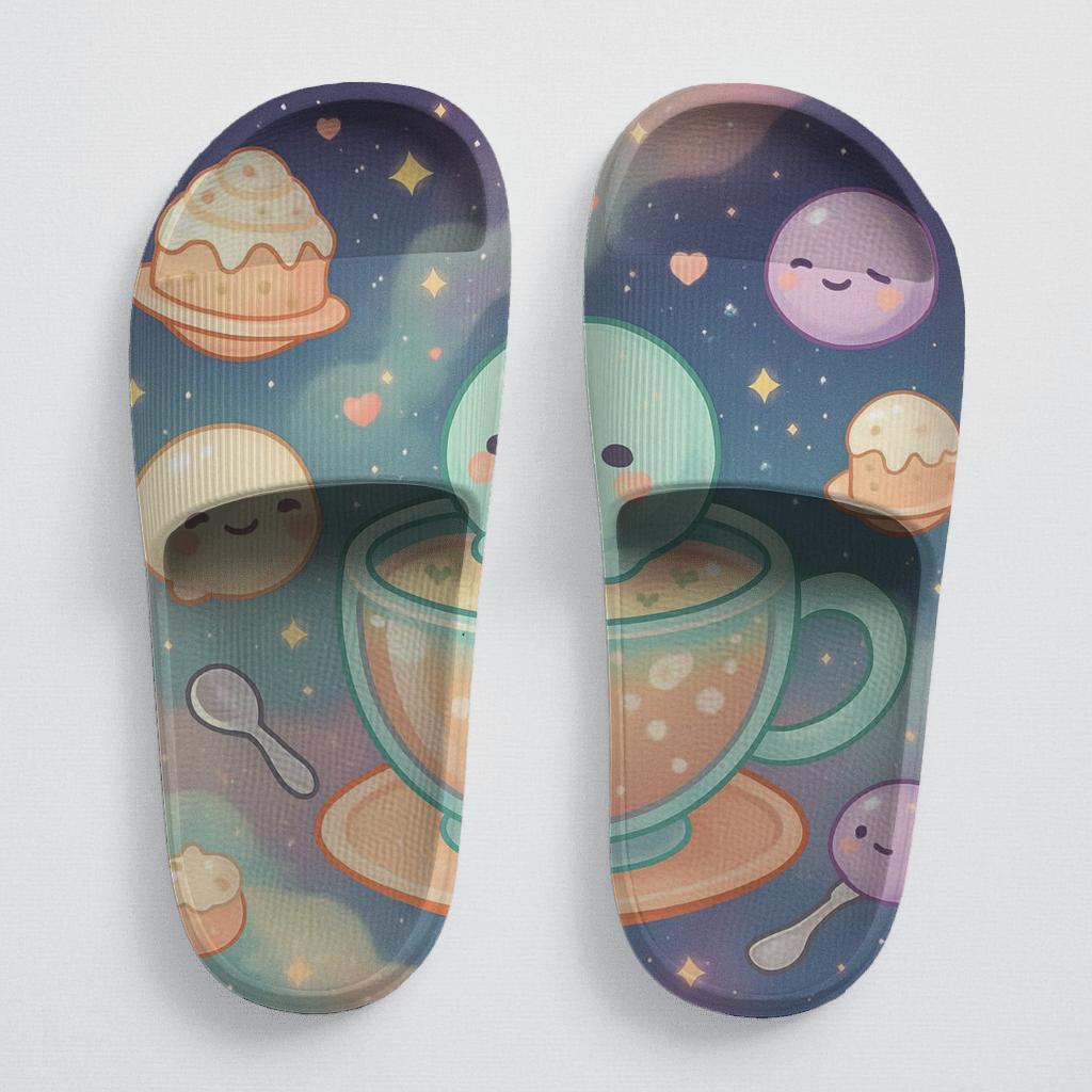 Cosmic Mochi Comet Cafe comfortable casual slides