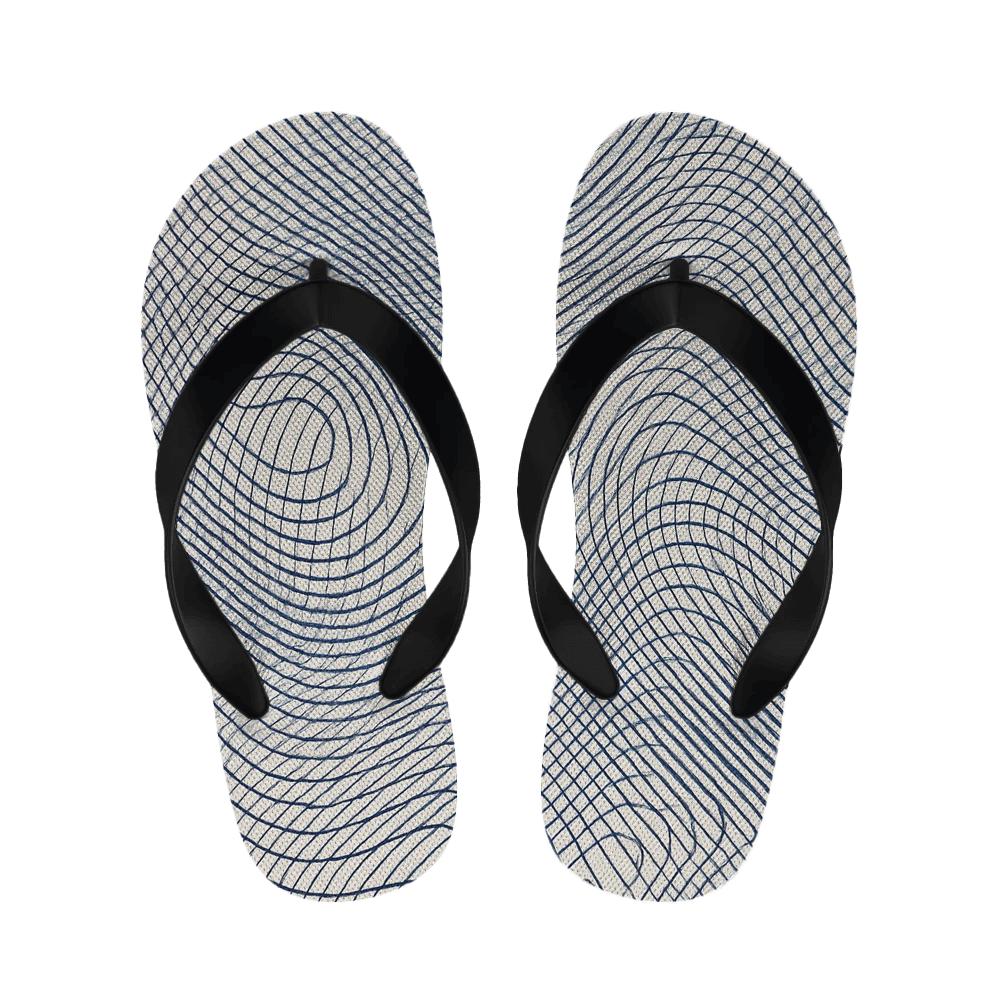 Moire Orbit Weave trendy casual slippers