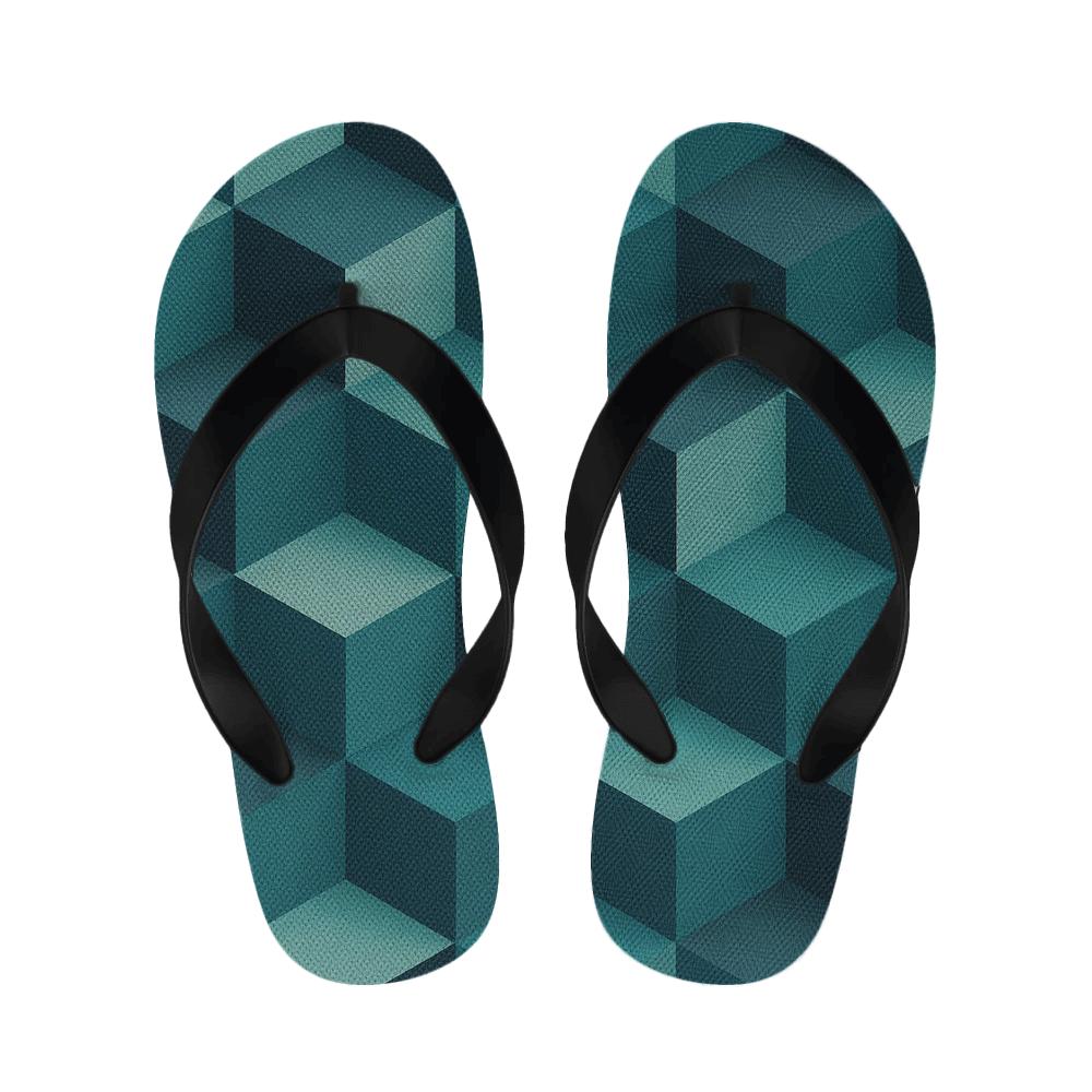 Hex Prism Drift Tiling personalized cozy slippers