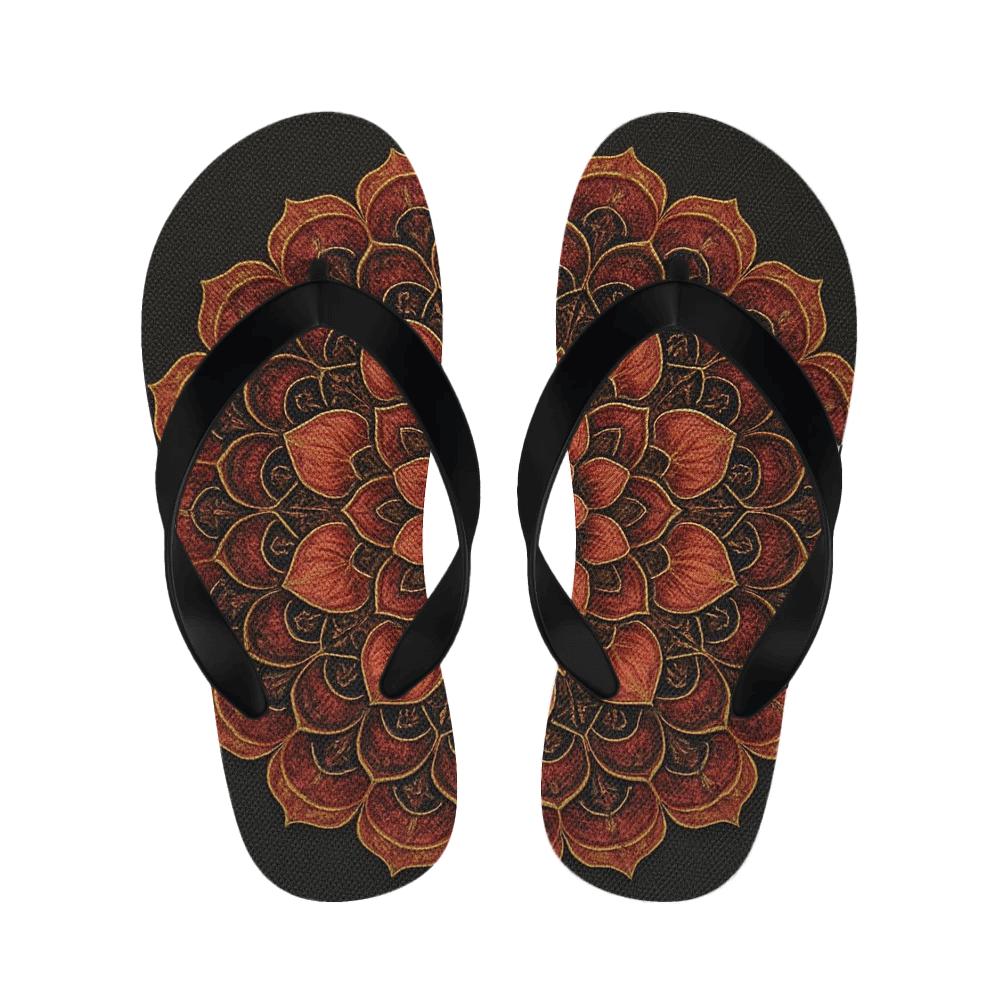 Ember Petal Microfiligree designer logo slippers