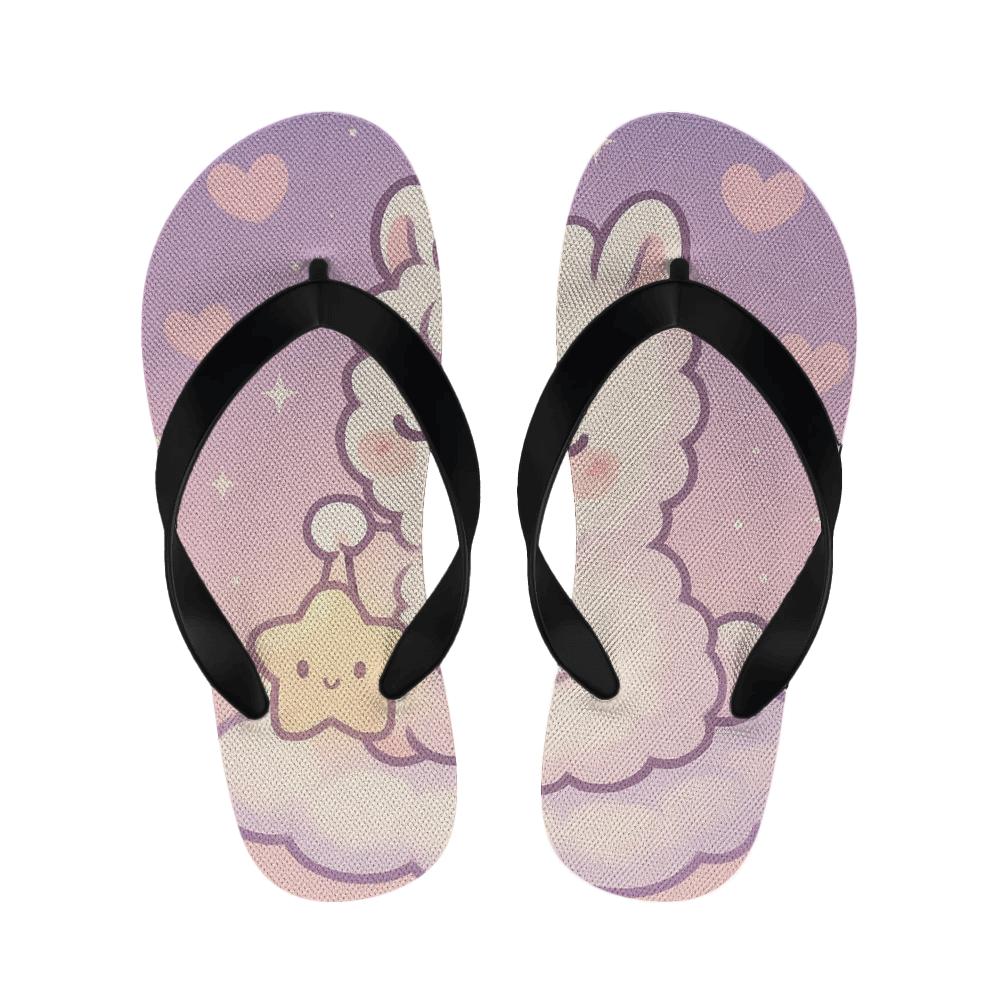 Lavender Lantern Llama Lounge soft sole slippers