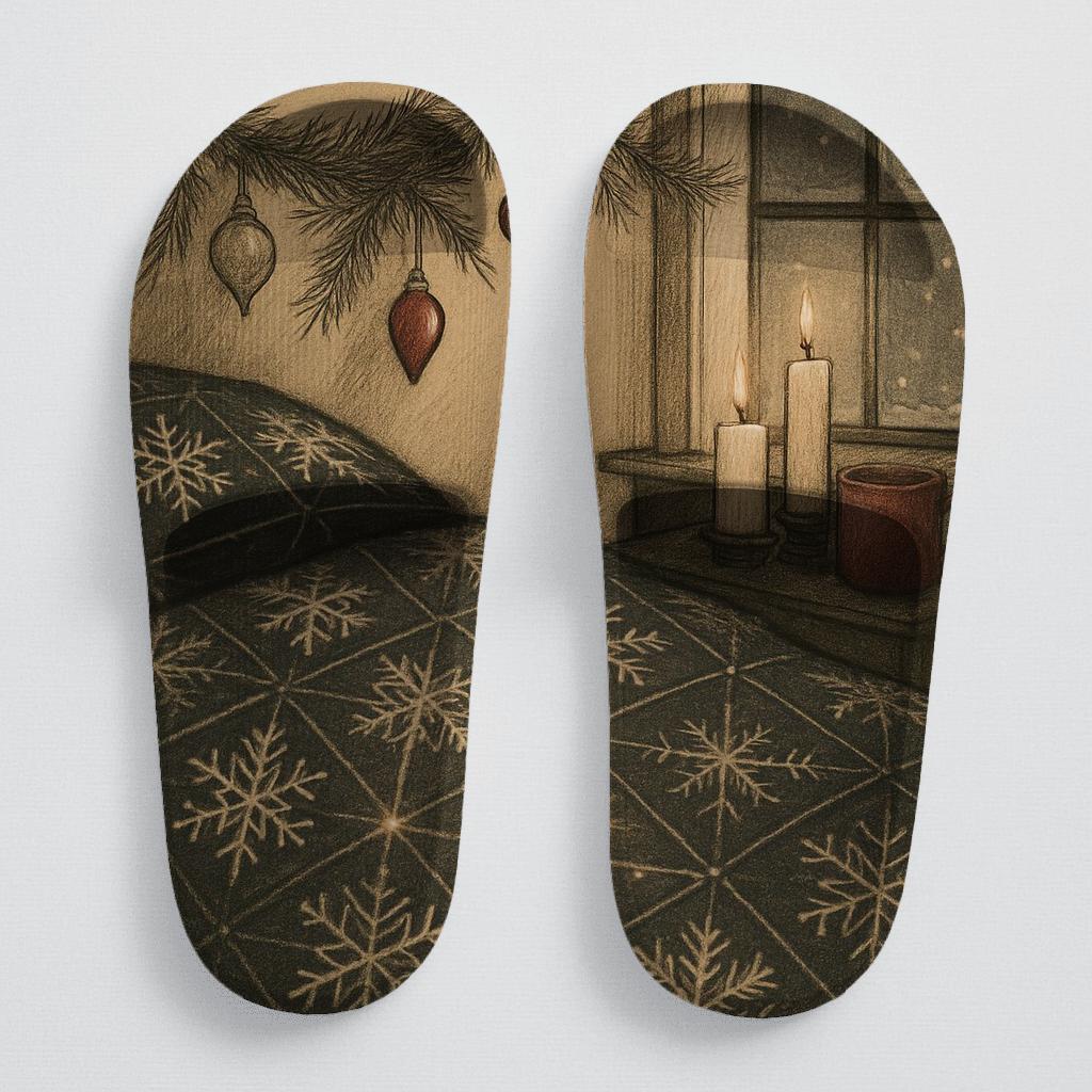 Winter Hearth Snowflake Constellation Quilt unique printed slides