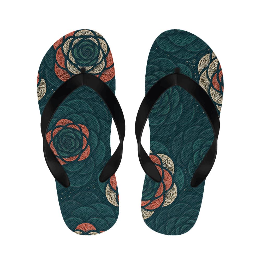 Ranunculus Pulse Lattice unique printed slipperscustom slippers