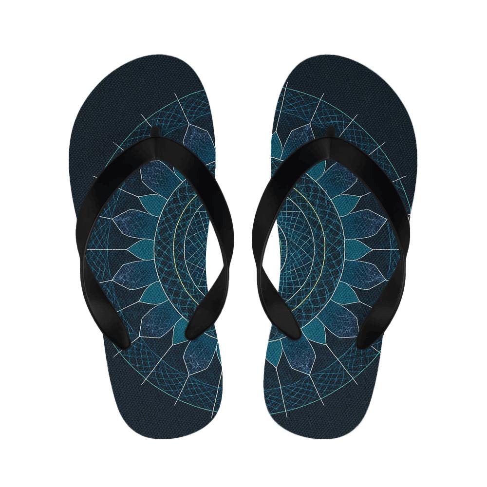 Polar Aurora Lattice Mandala trendy casual slippers