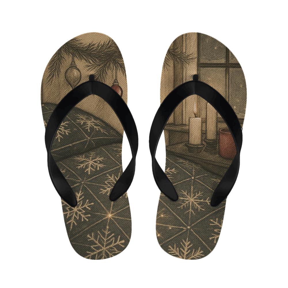 Winter Hearth Snowflake Constellation Quilt soft sole slippers