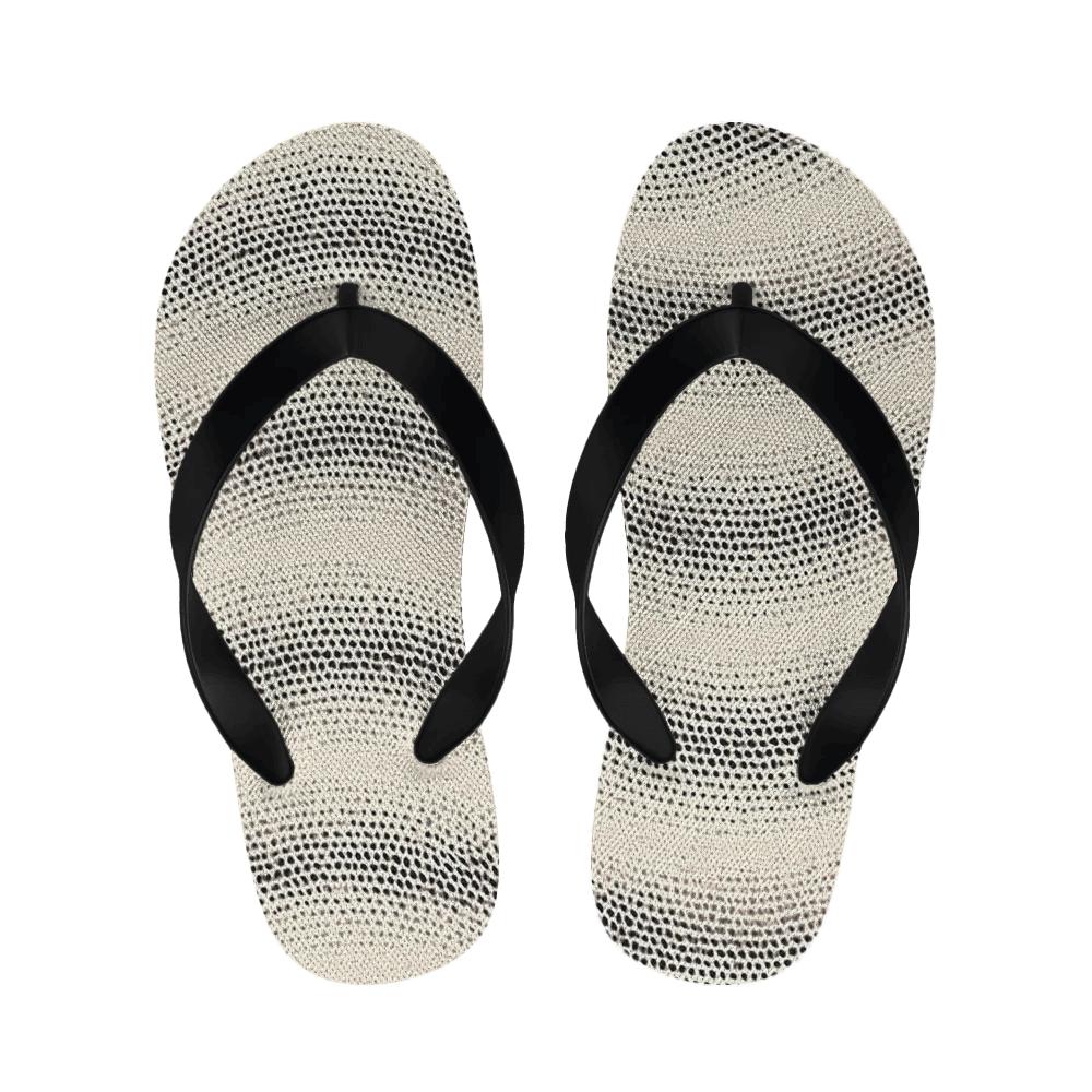 Microdot Nebula Halftone Sweep designer logo slippers