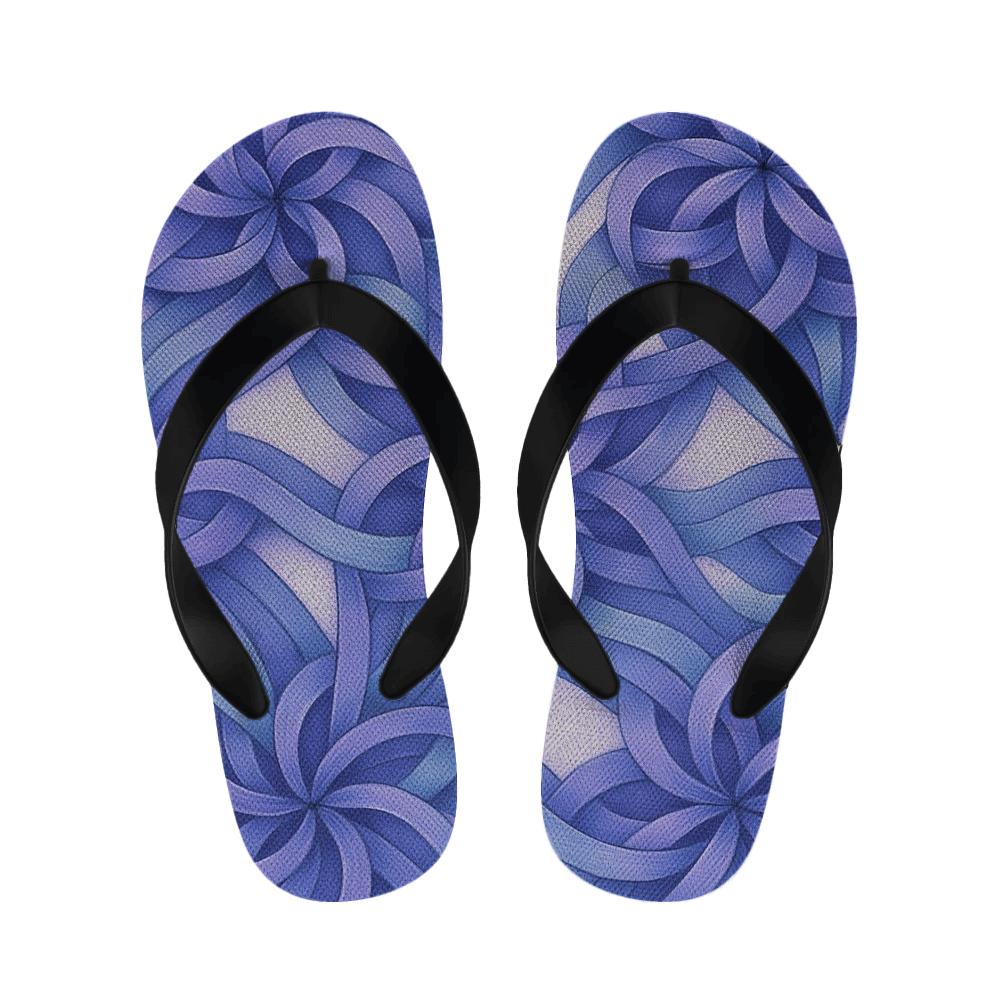 Orchid Drift Rosette Weave soft sole slippers