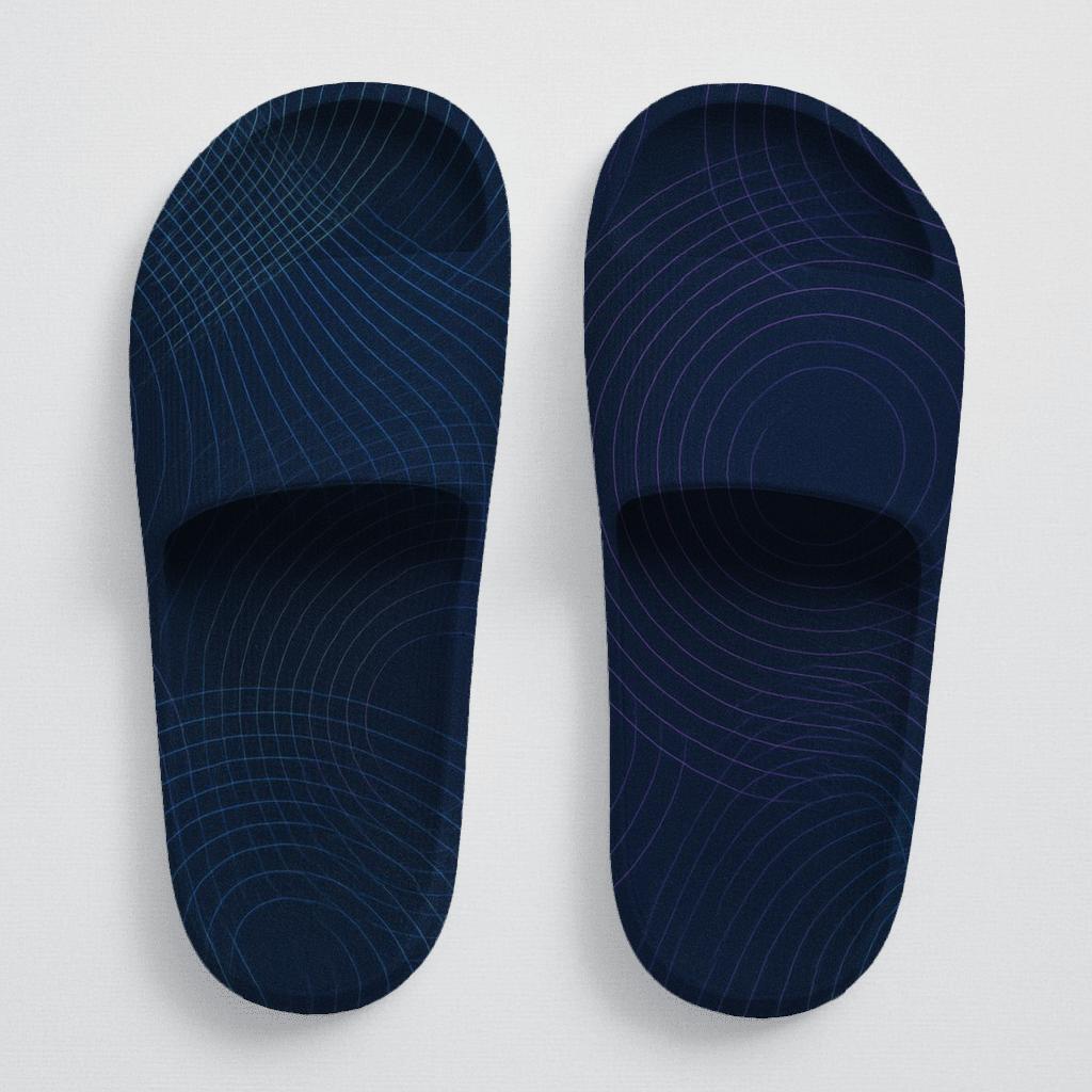 Moire Orbit Weave designer logo slides