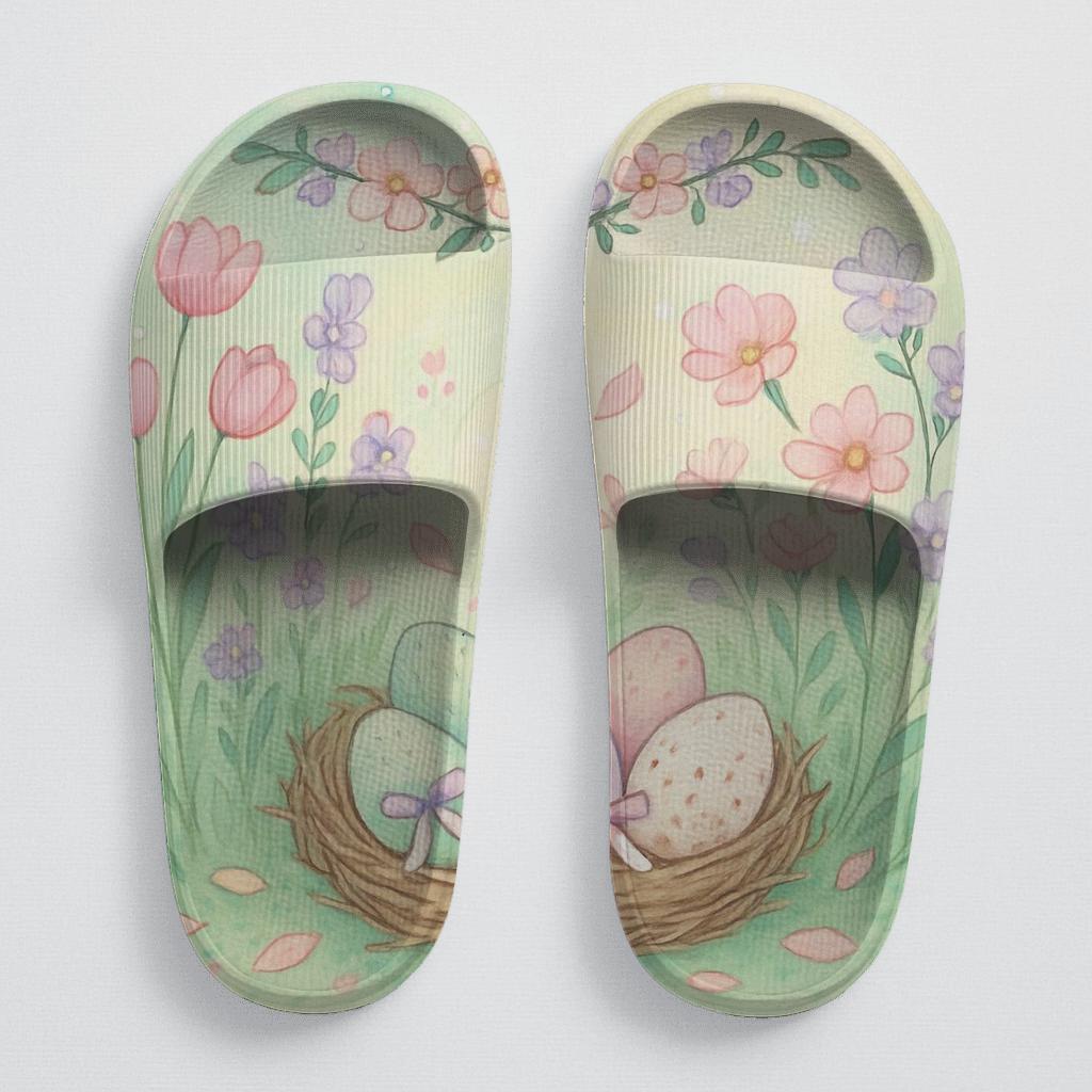 Spring Eggshell Nebula Garden custom slides