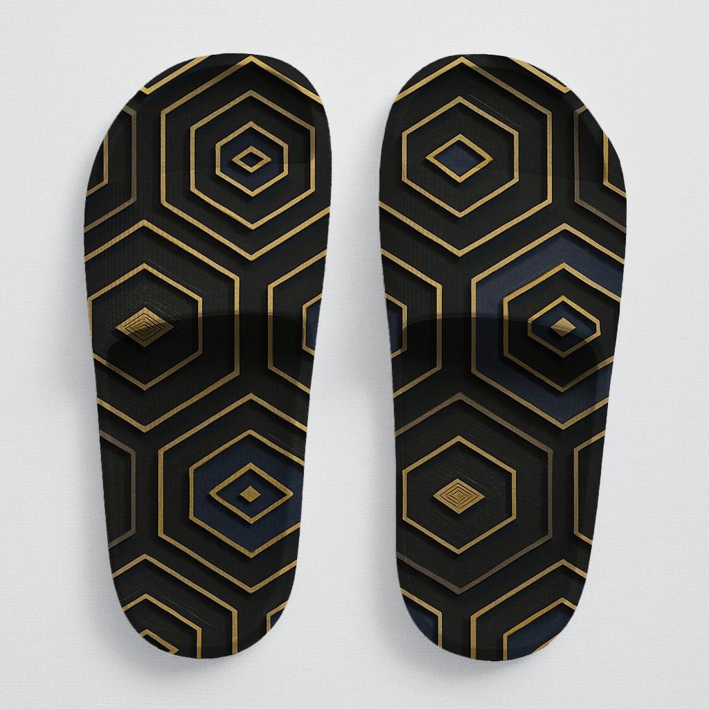 Hex Drift Microtile Bloom unique printed slides