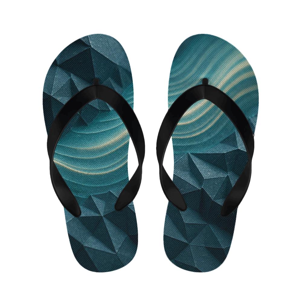 Mineral Facet Wavefront designer logo slippers