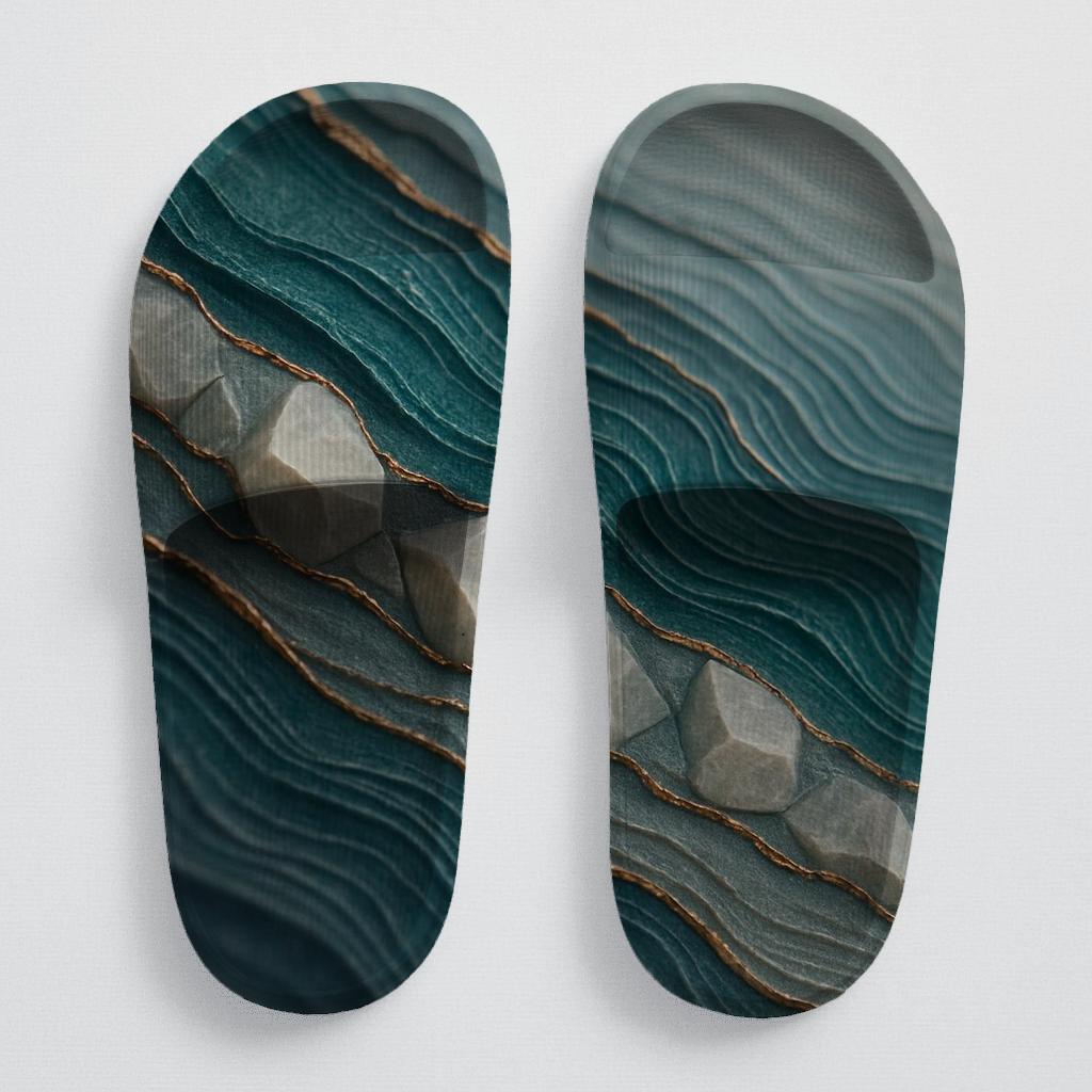 Mineral Facet Tide Weave stylish pool slides