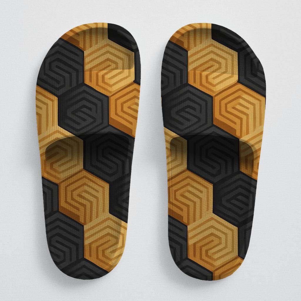 Hex Ripple Staircase Field designer logo slides