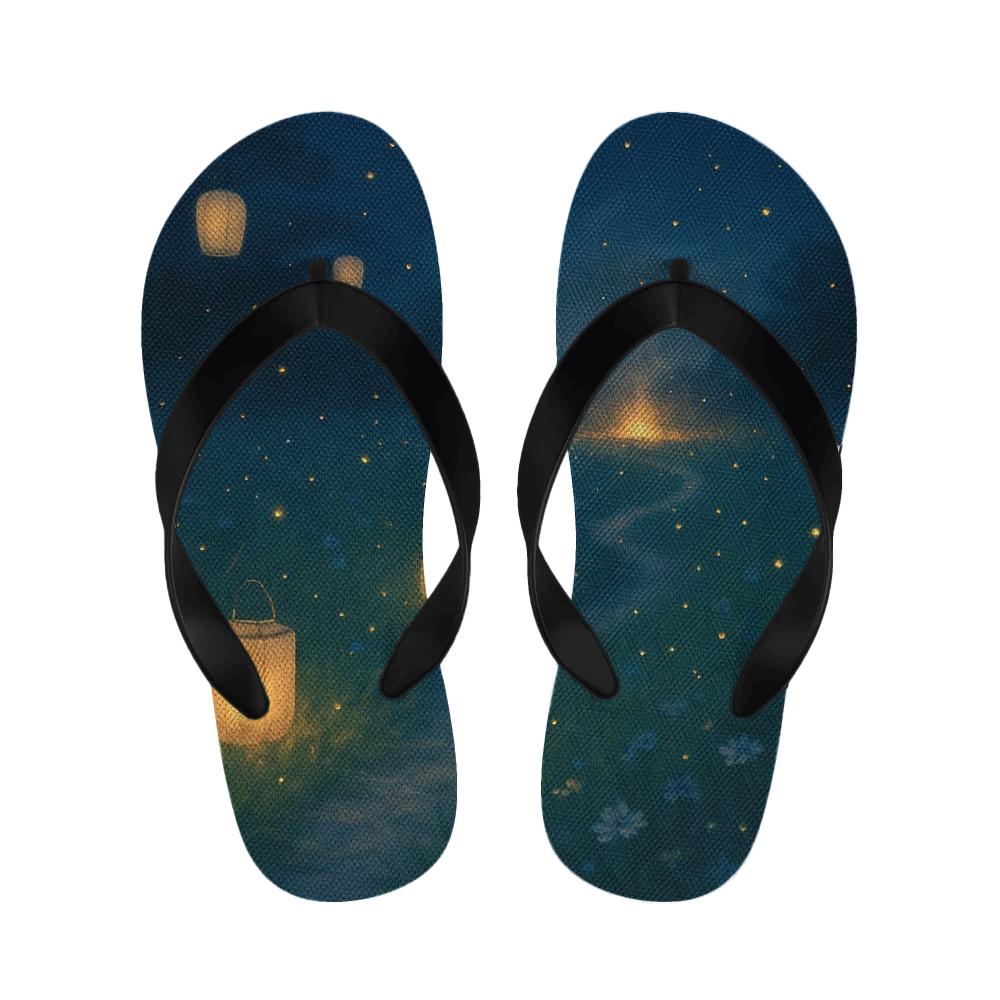 Midsummer Firefly Lantern Waltz comfortable indoor slippers