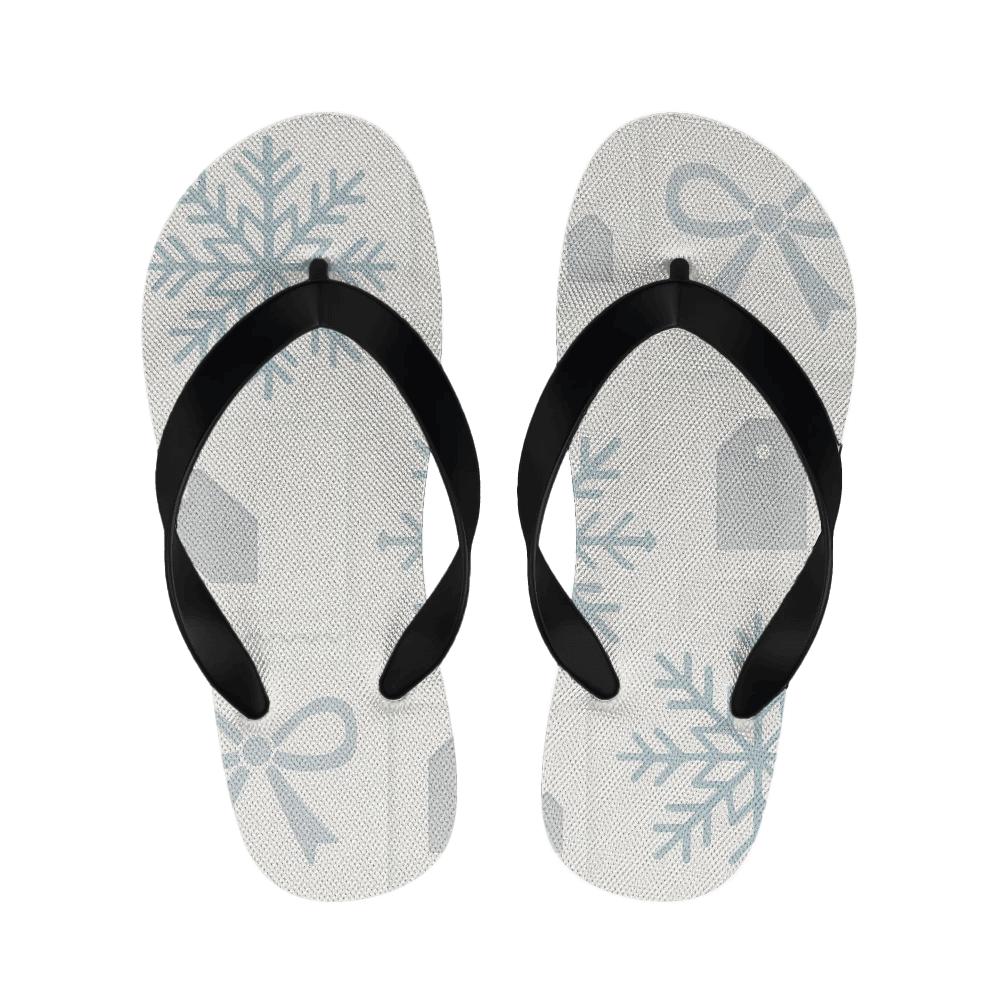 Winter Giftwrap Snowflake Blueprint stylish house slippers