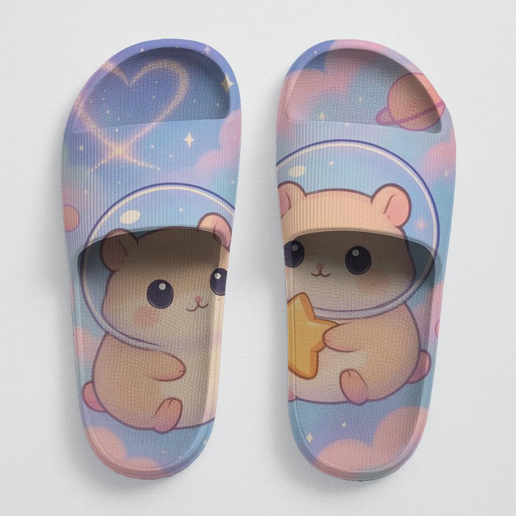 Cotton Candy Comet Hamsters sporty rubber slides