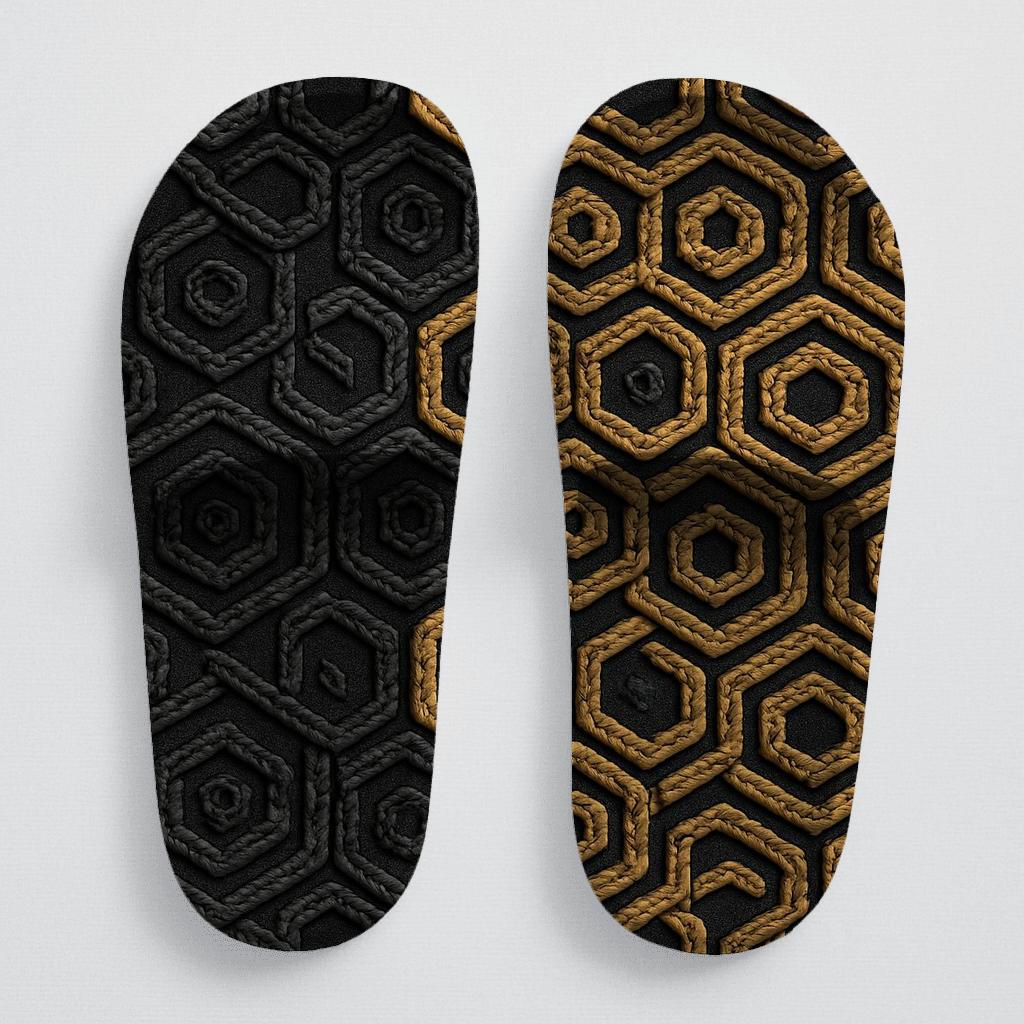 Hex Weave Gradient Tessellation trendy summer slides