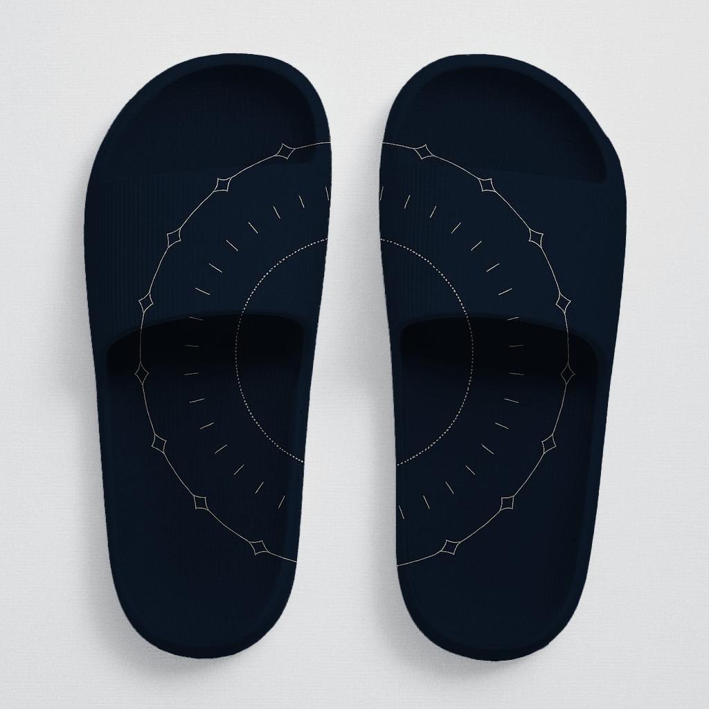 Midnight Microdot Orbit Mandala custom slides