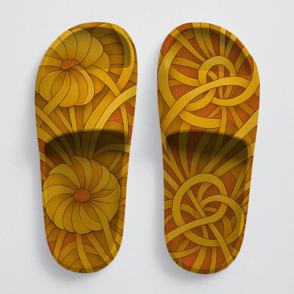 Marigold Fractal Weave unique printed slides