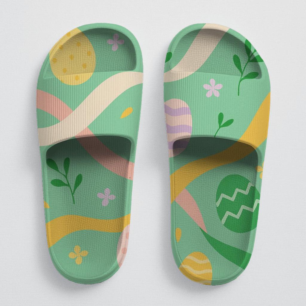 Spring Equinox Ribbon Egg Garden unique printed slides