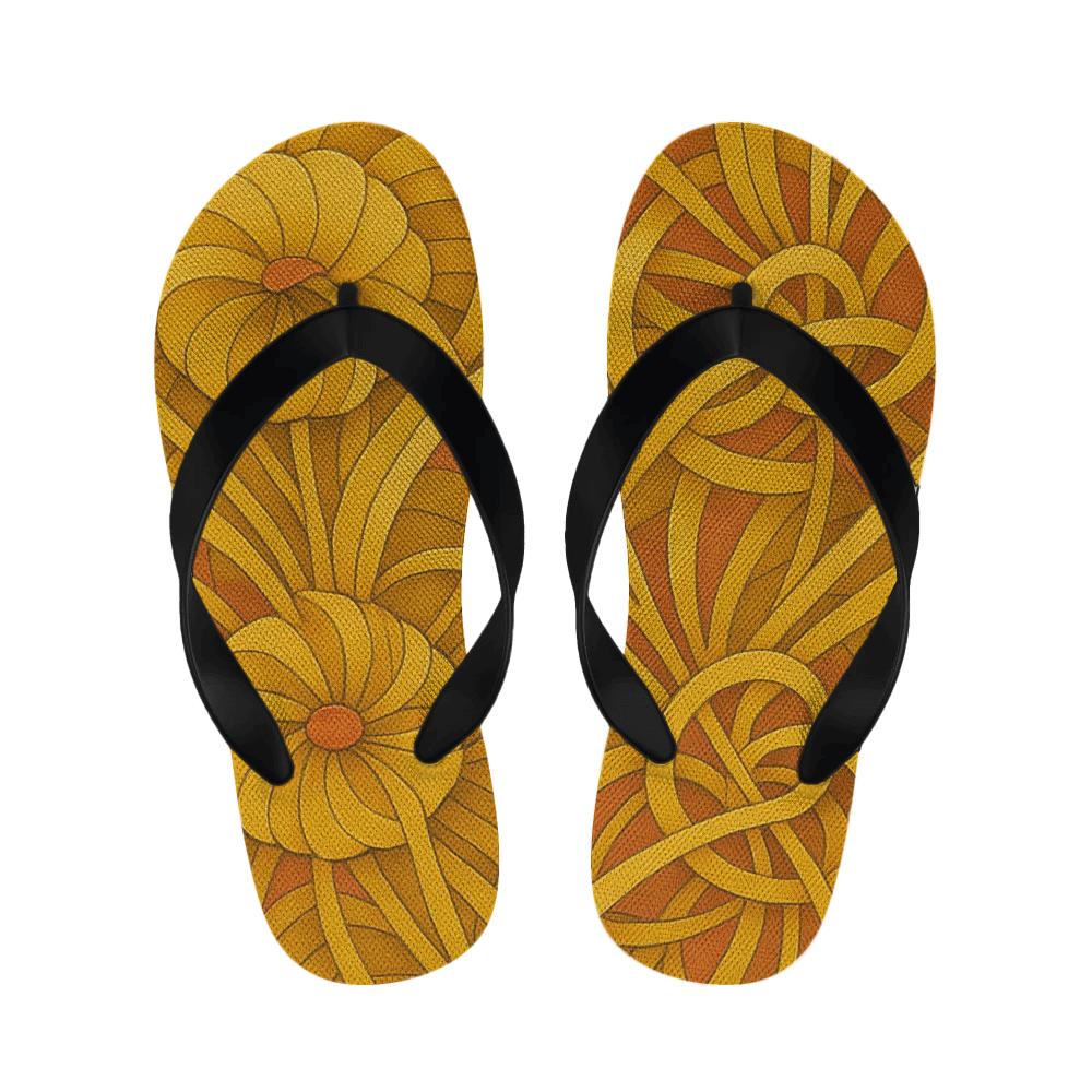 Marigold Fractal Weave soft sole slippers