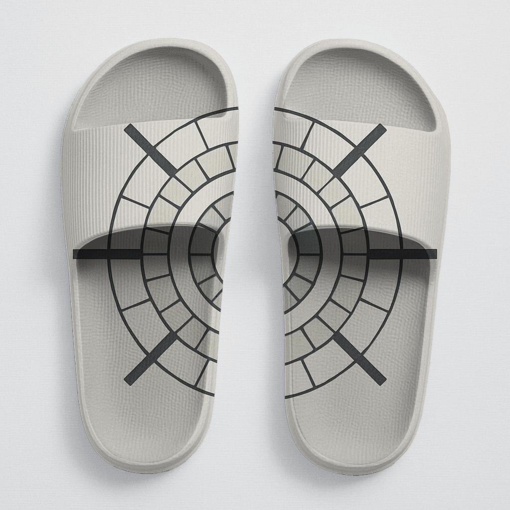 Minimal Starcell Concentric Grid sporty rubber slides