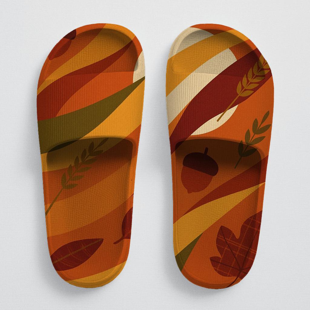 Harvest Moon Ribbon Parade personalized slide sandals