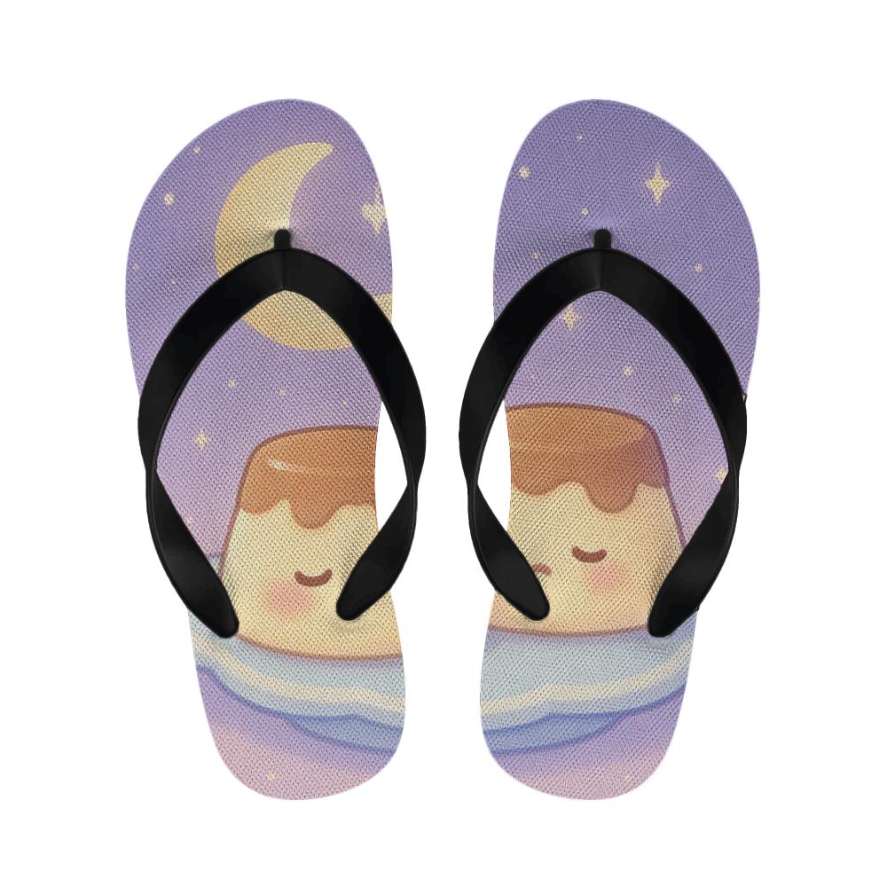 Sleepy Moon Pudding Pals unique printed slippers