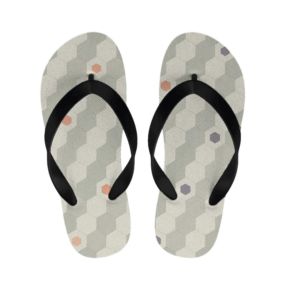 Hex Pulse Microtile Gradient comfortable indoor slippers