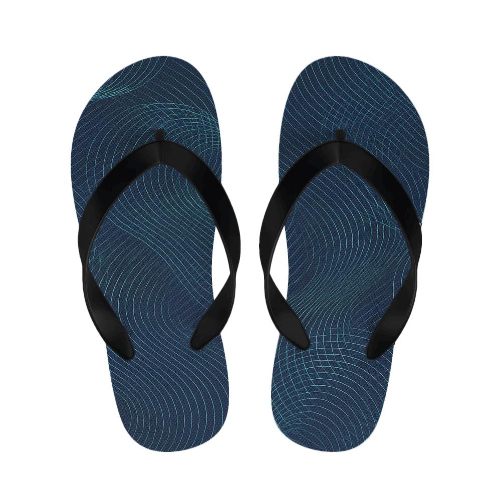 Moire Orbit Interference Weave soft sole slippers