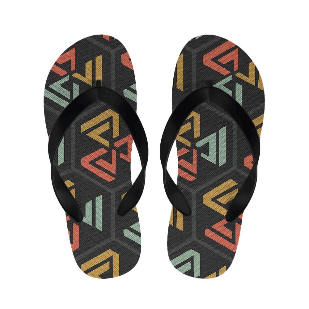Hex Pinwheel Tessellation Drift custom slippers