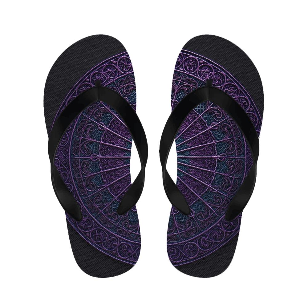 Prismatic Orbit Filigree Wheel unique printed slippers
