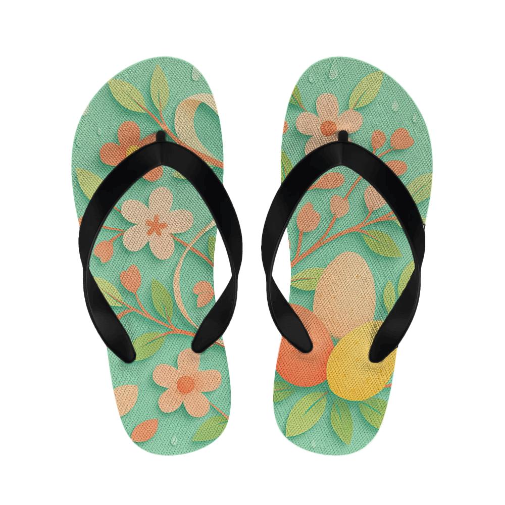 Spring Equinox Ribbon Garden personalized cozy slippers