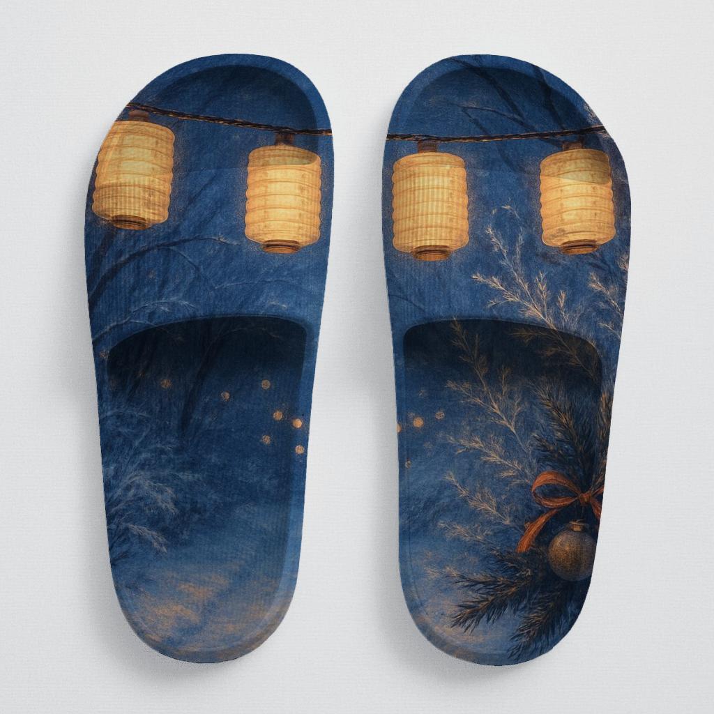 Winter Lantern Snowglow trendy summer slides