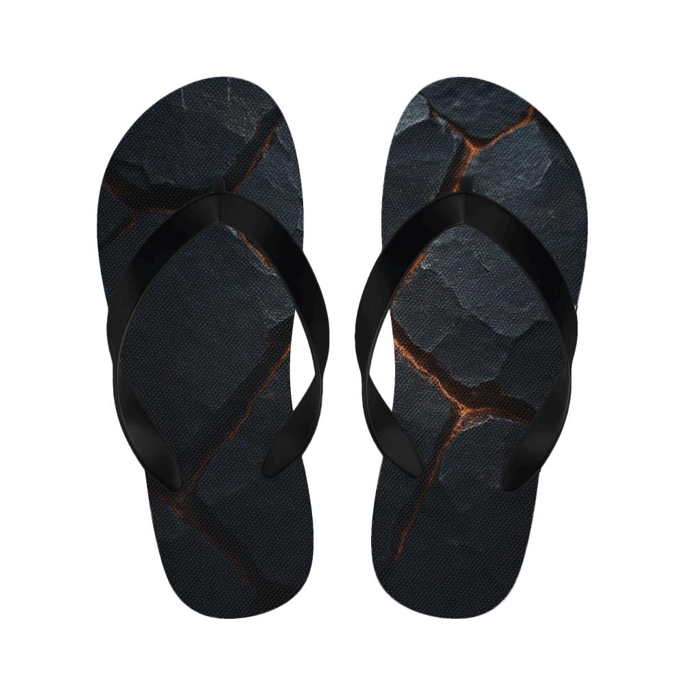 Basalt Vein Tessellation warm fleece slippers