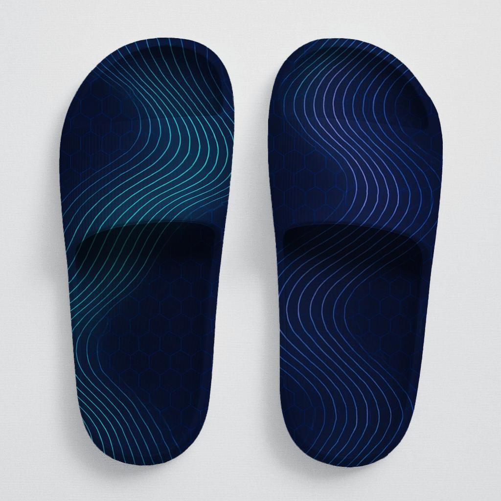 Moire Nebula Lattice Bloom trendy summer slides