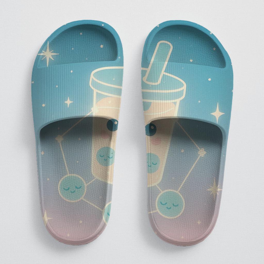 Cosmic Bubble Tea Constellation trendy summer slides