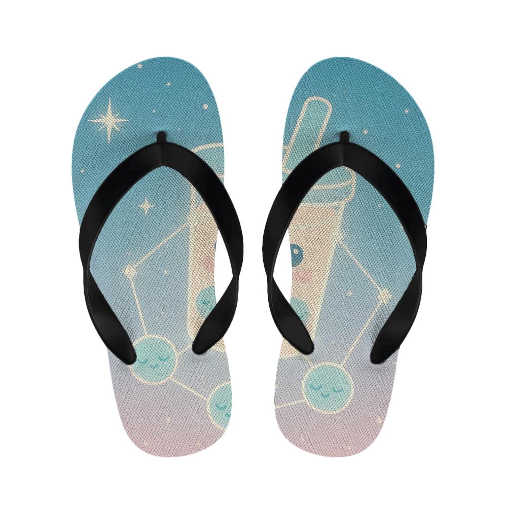 Cosmic Bubble Tea Constellation stylish house slippers