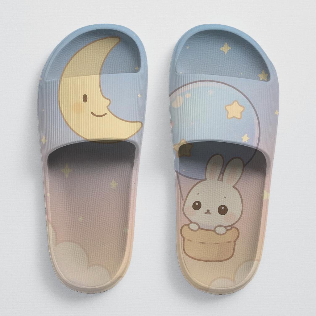 Sleepy Moon Bunny Balloon Ride stylish pool slides
