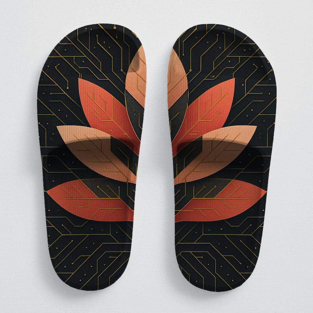 Peony Vein Circuit Weave stylish pool slides