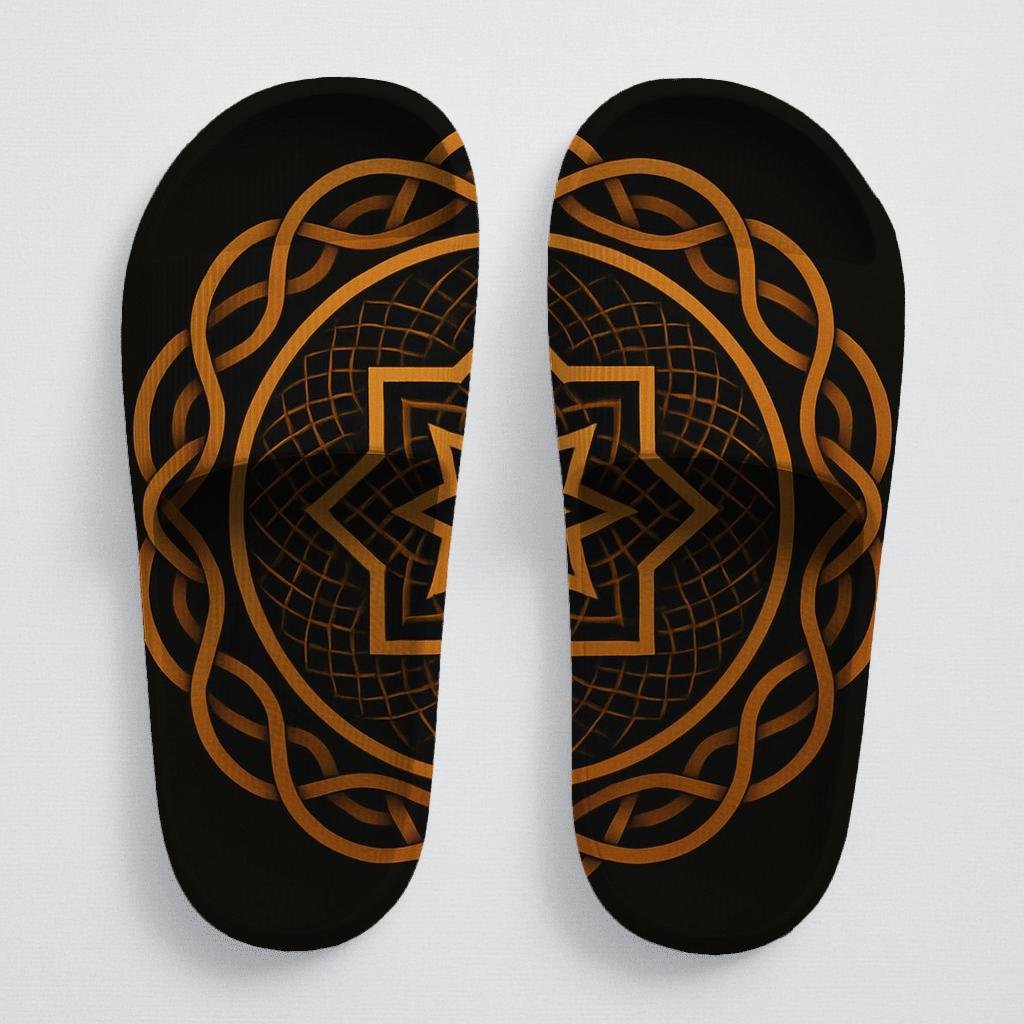 Amber Starweave Compass soft footbed slides