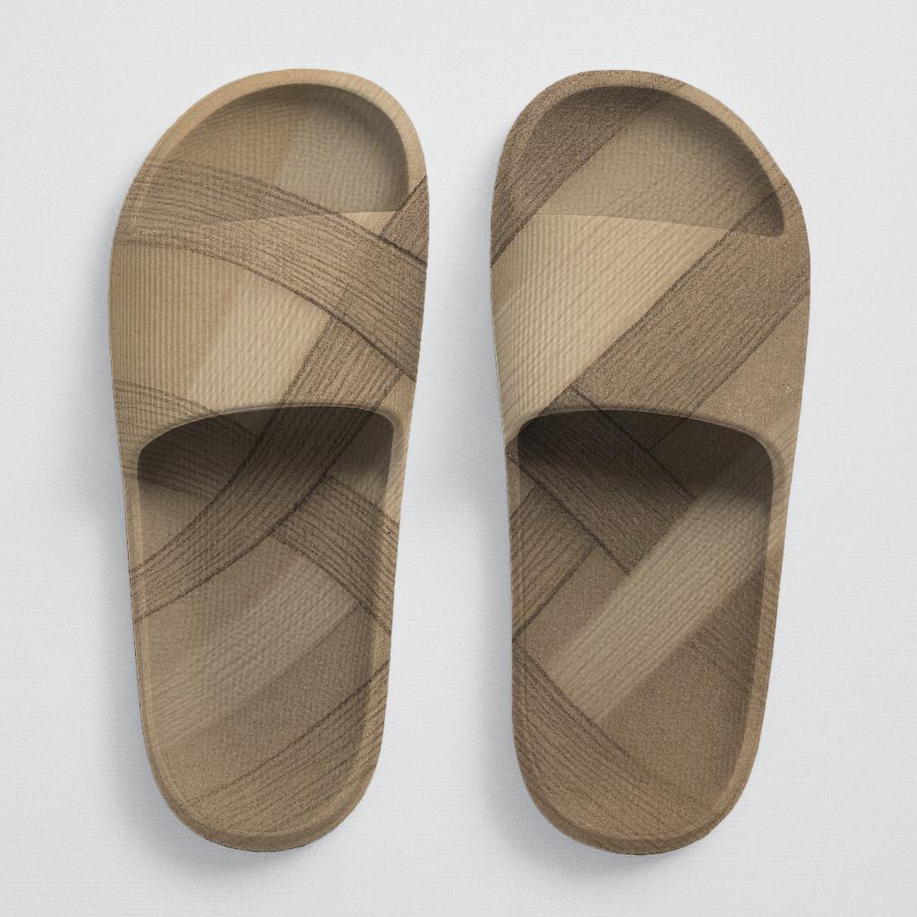 Wind Carved Arc Weave trendy summer slides
