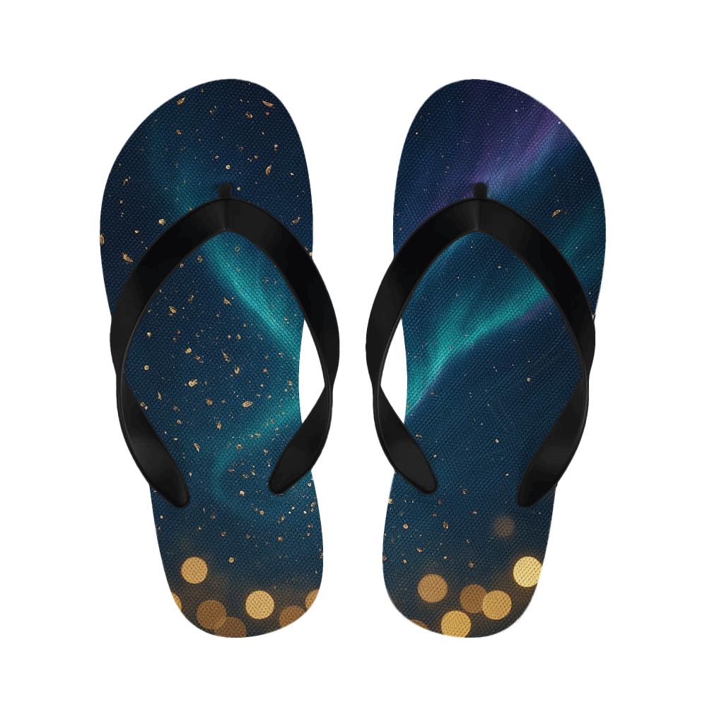 New Year Aurora Confetti trendy casual slippers