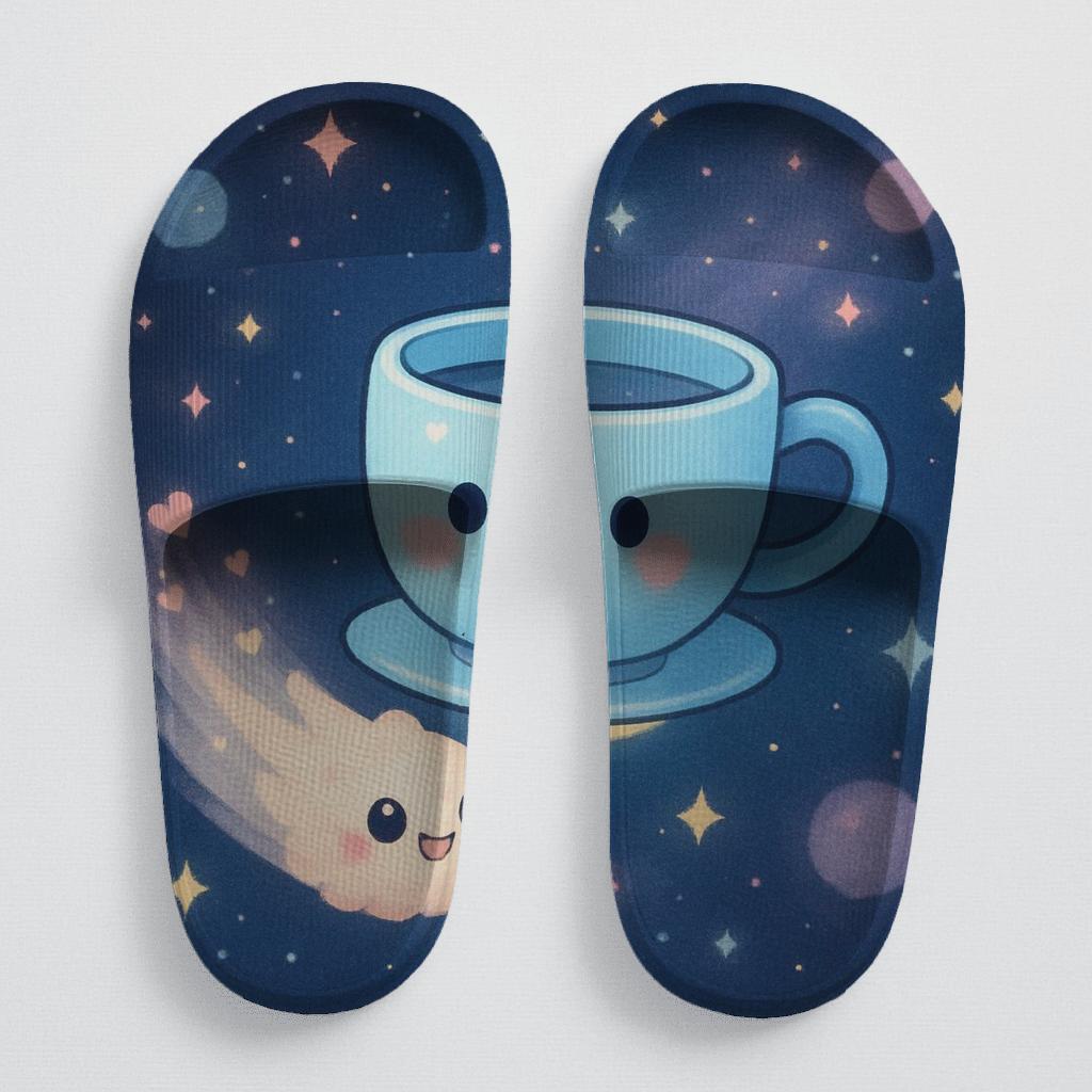 Starry Teacup Comet Friends designer logo slides