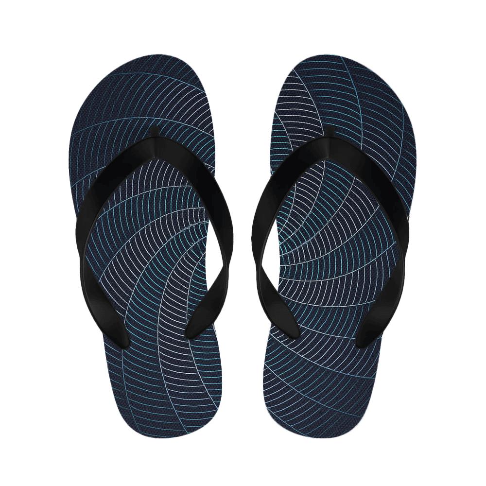 Moire Spiral Interference Tiles custom slippers