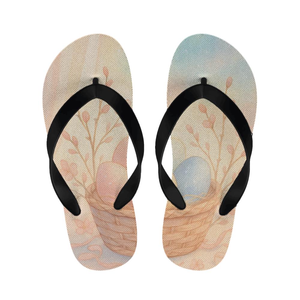 Easter Dawn Eggshell Aurora unique printed slipperscustom slippers